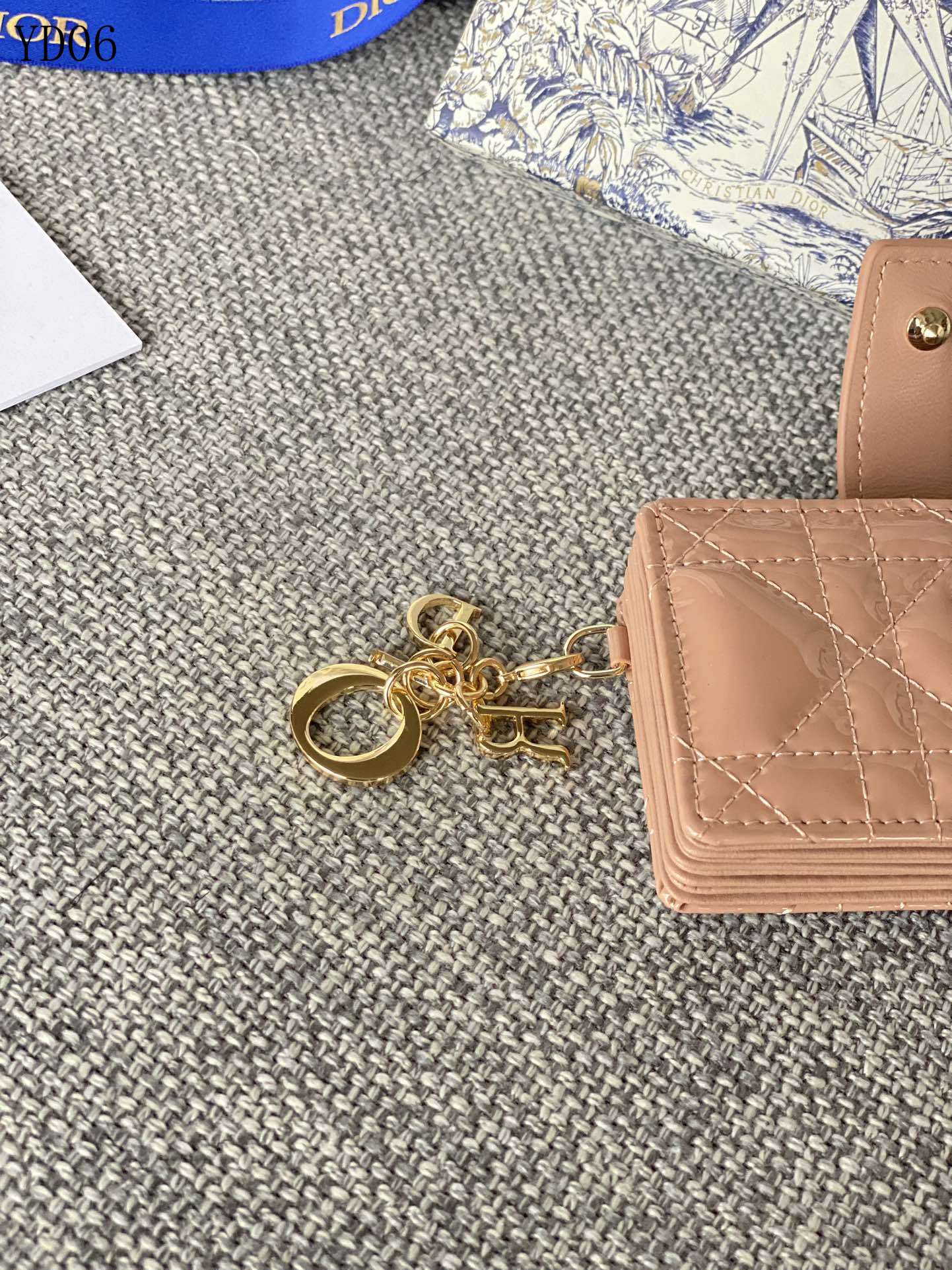 Quilted Leather Compact Wallet