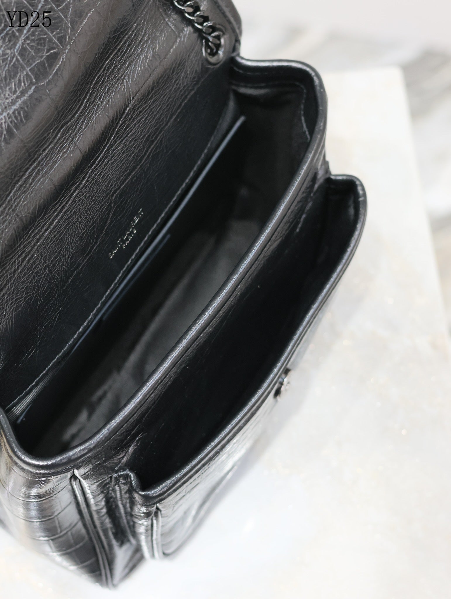 Niki Medium Patent Leather Shoulder Bag