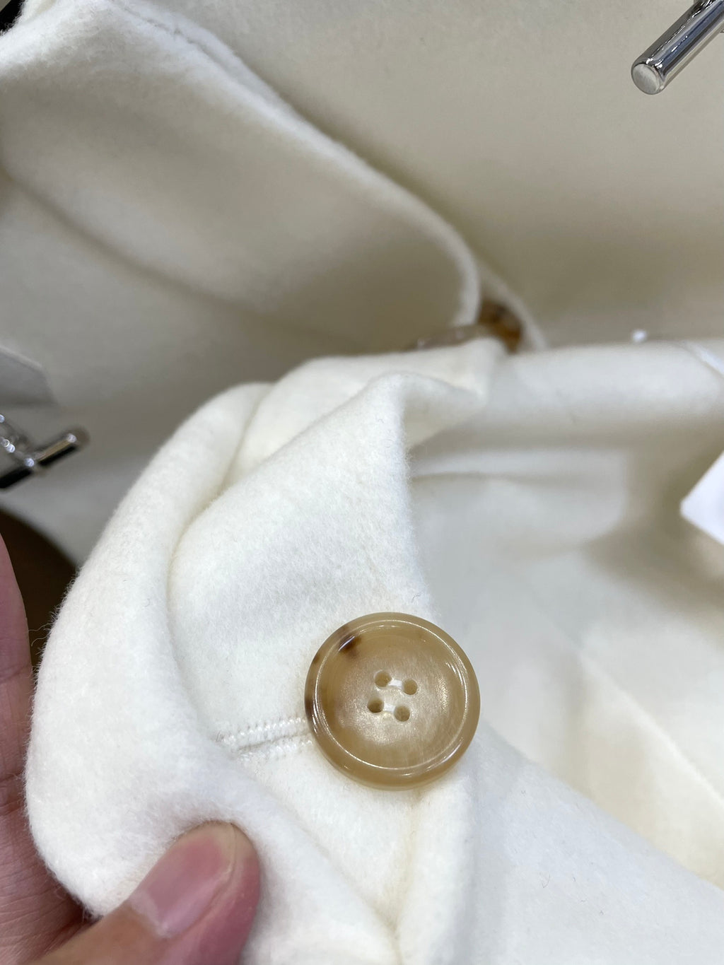 Embroidered Wool Long Coat