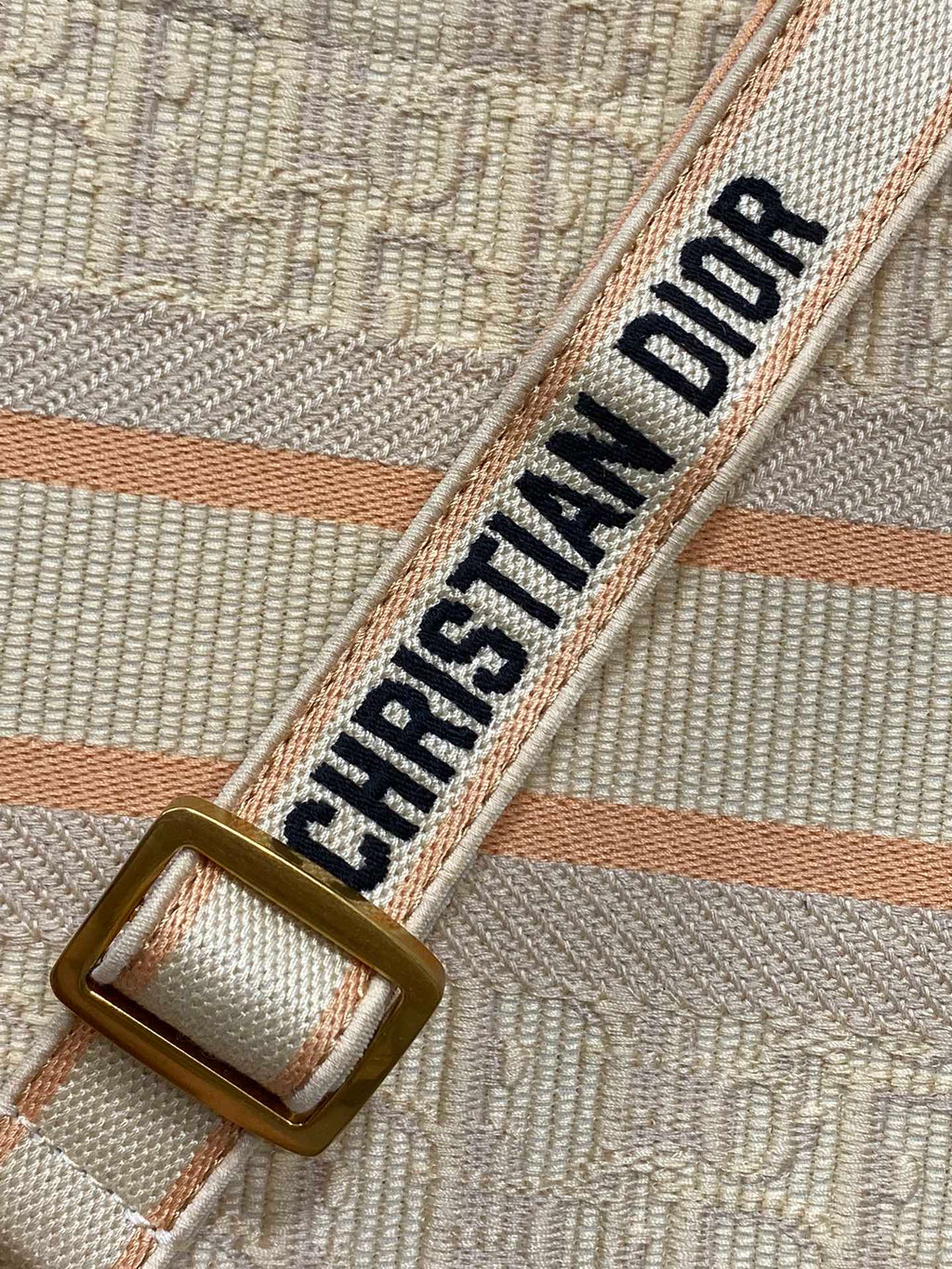 Canvas Tote Bag with Leather Trim