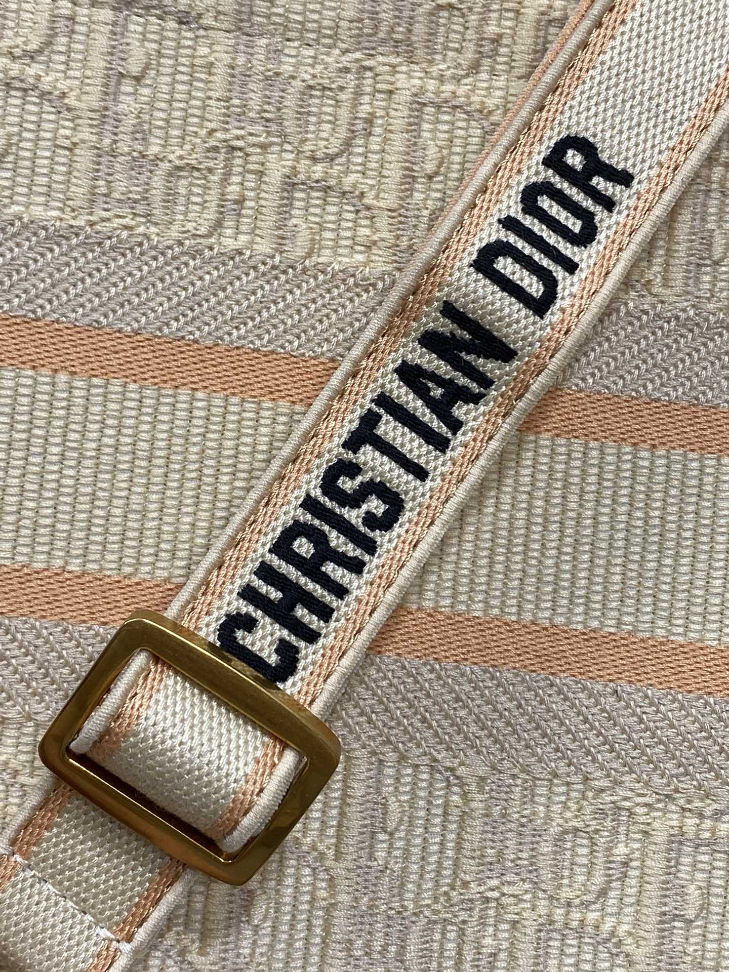 Canvas Tote Bag with Leather Trim