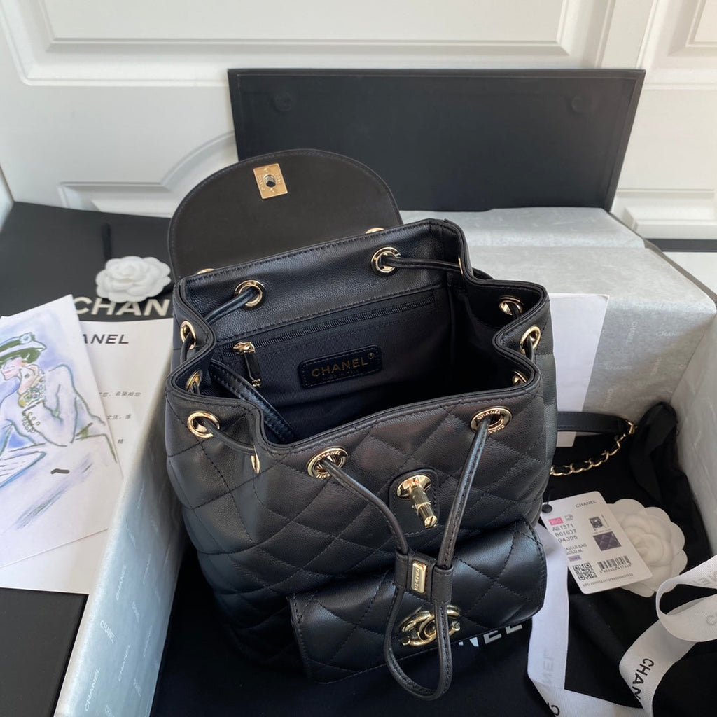 Quilted Leather Backpack