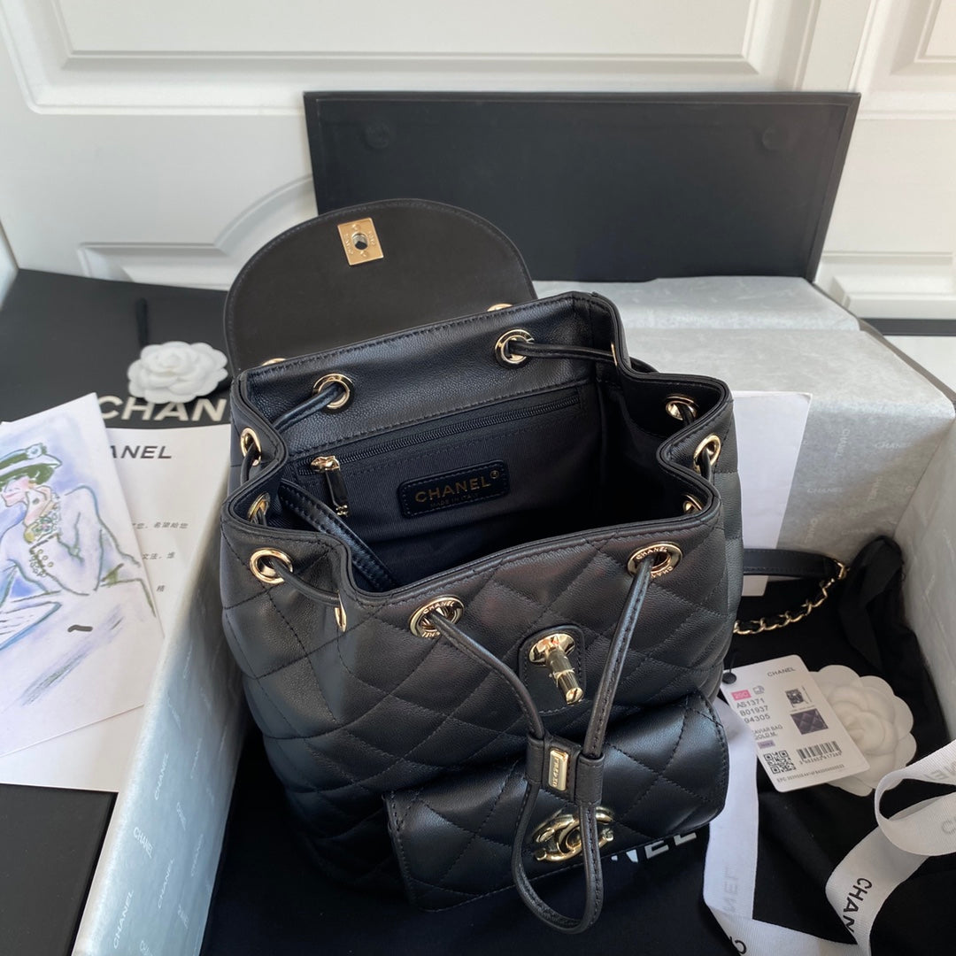 Quilted Leather Backpack