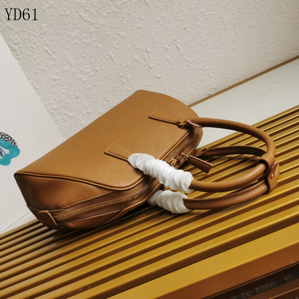 Saffiano Leather Top Handle Bag 32cm