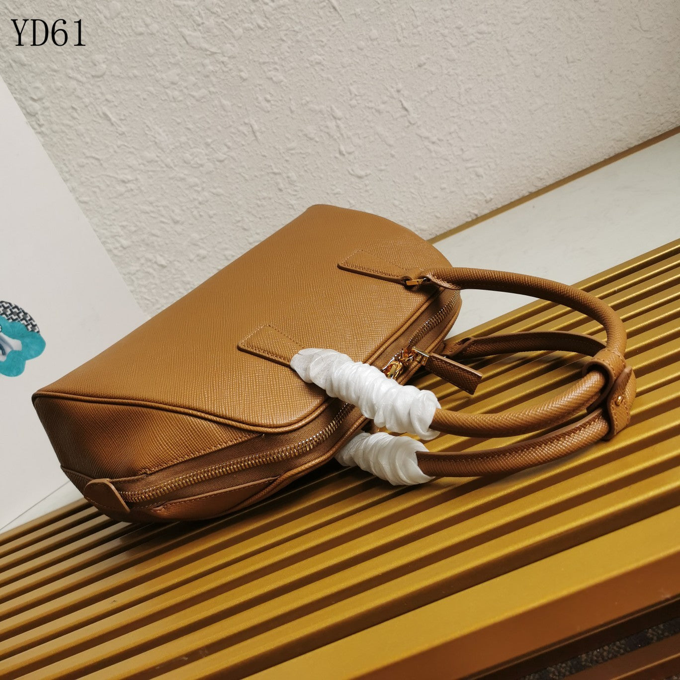 Saffiano Leather Top Handle Bag 32cm