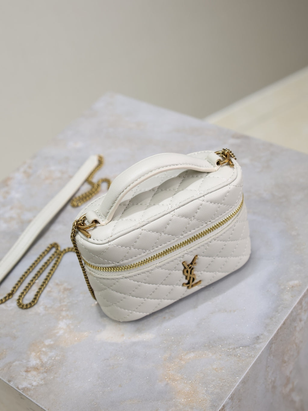 Vanity Quilted Leather Bag