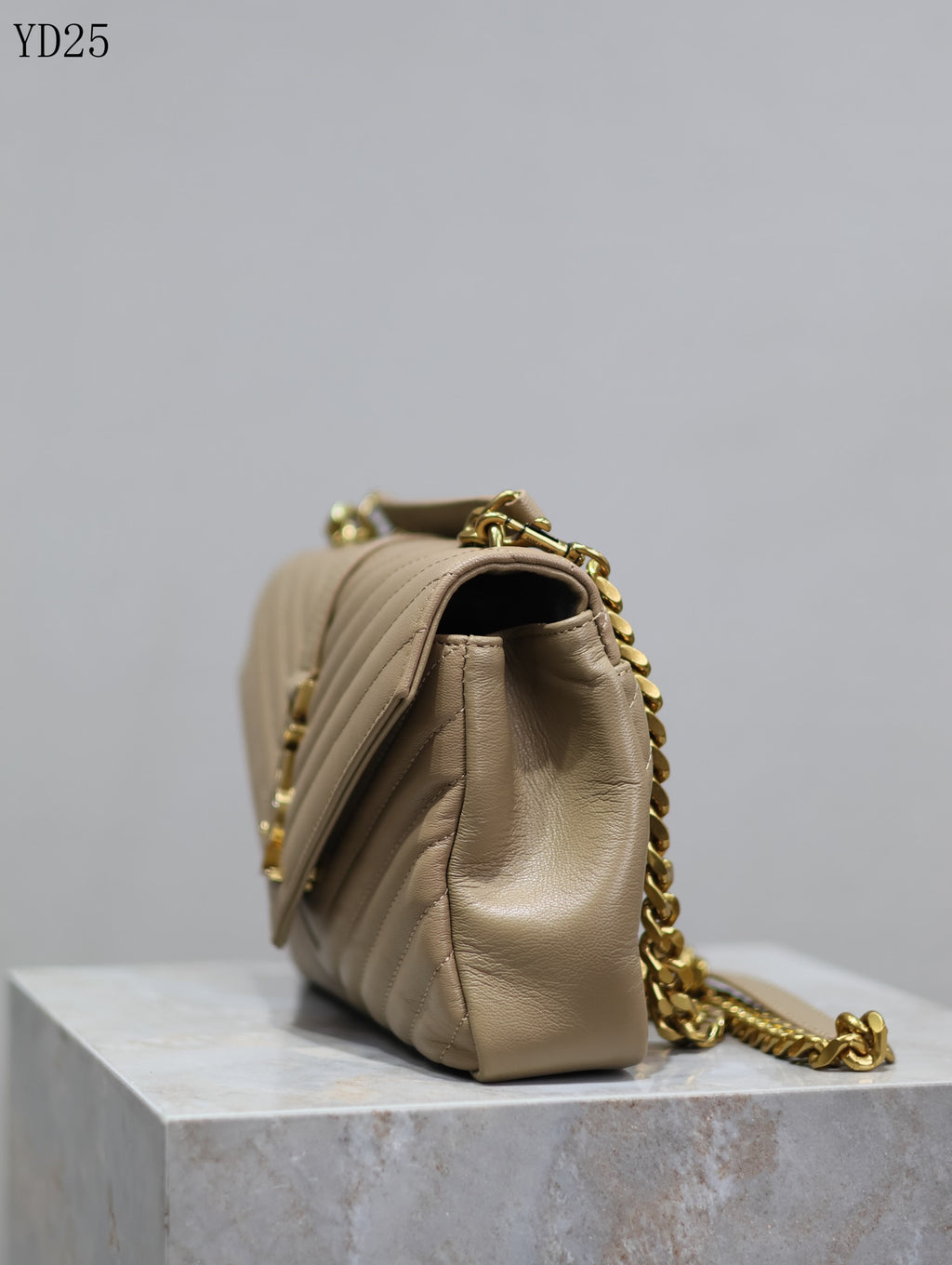 Quilted Leather Collage Bag