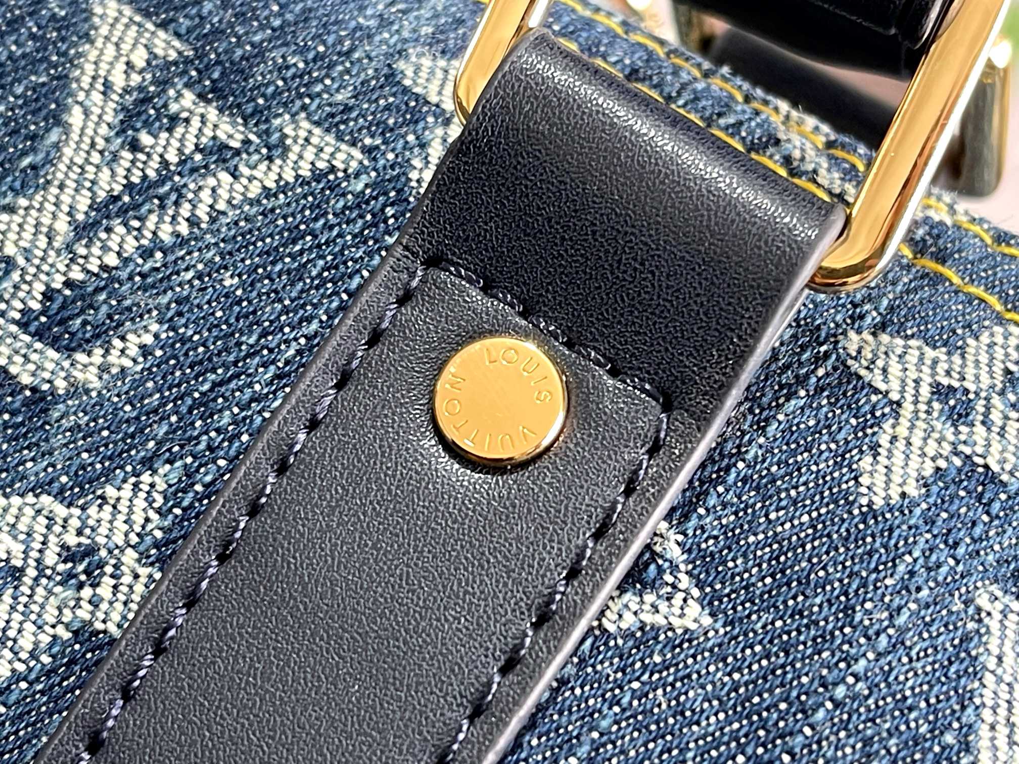 Keepall Bandoulière 50 – Denim Monogram & Taurillon Leather