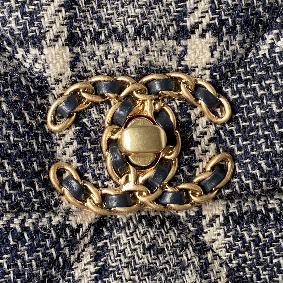 Tweed Flap Shoulder Bag