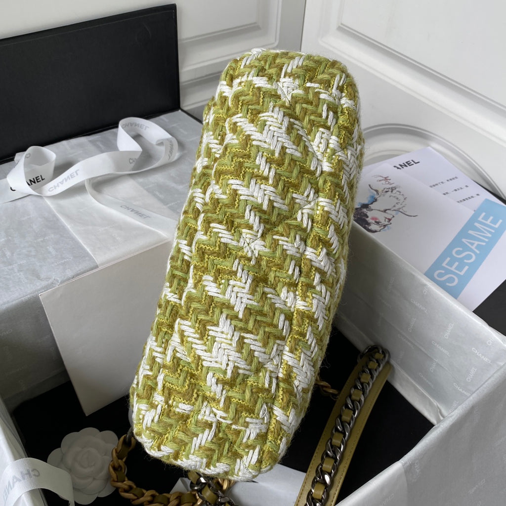 Tweed Flap Shoulder Bag