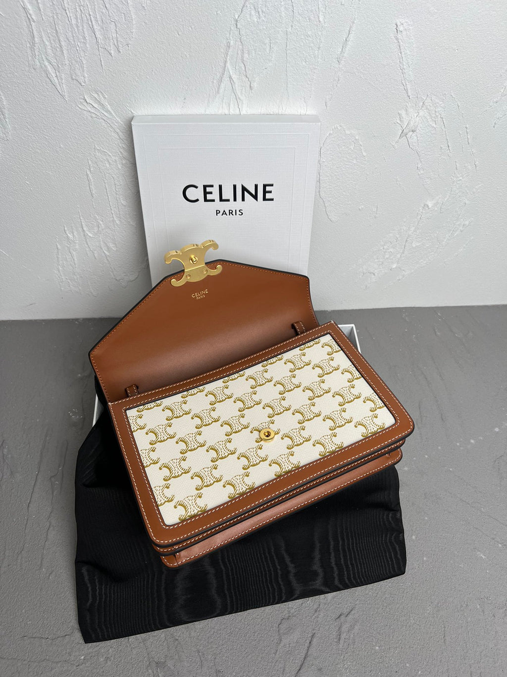 Triomphe Canvas Large Wallet on Chain