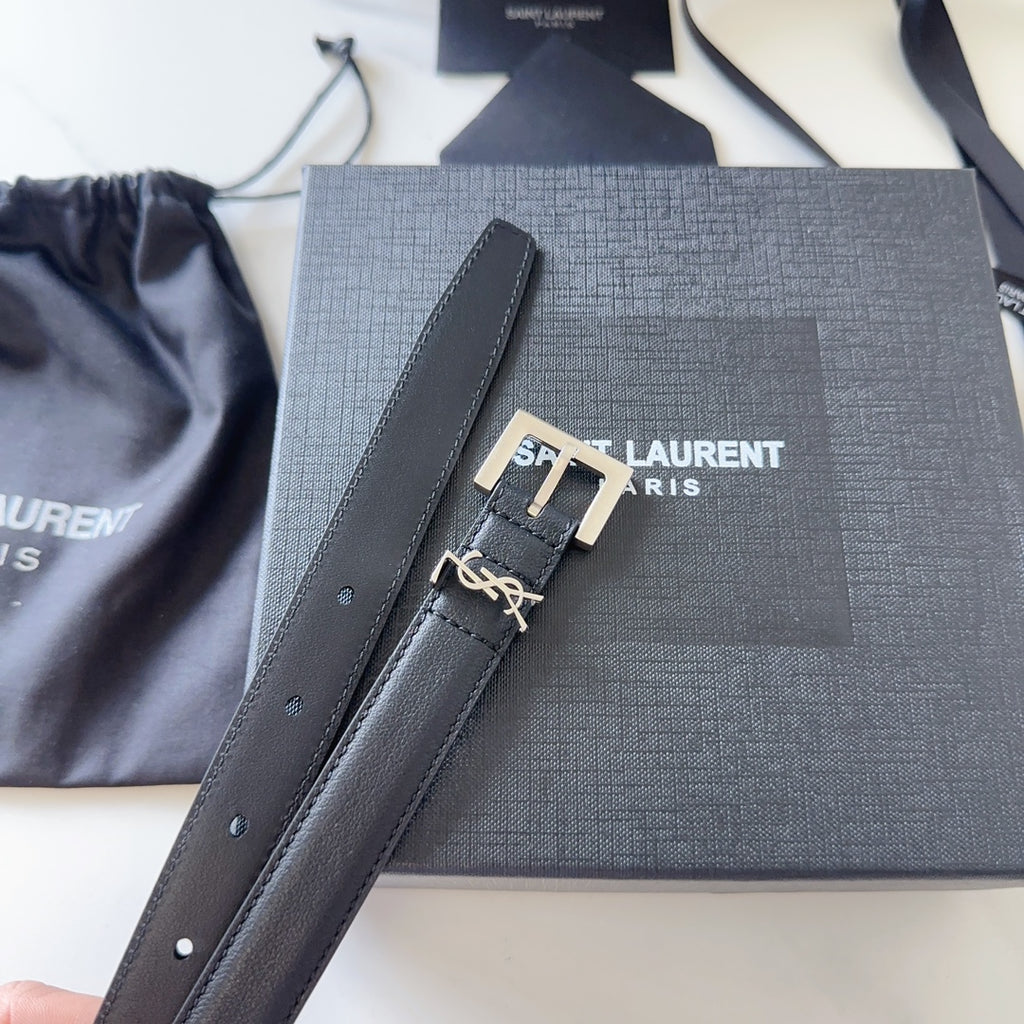 Logo Leather Waist Belt