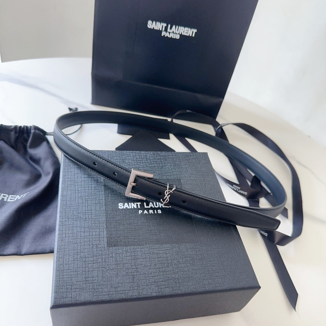 Logo Leather Waist Belt