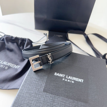 Logo Leather Waist Belt