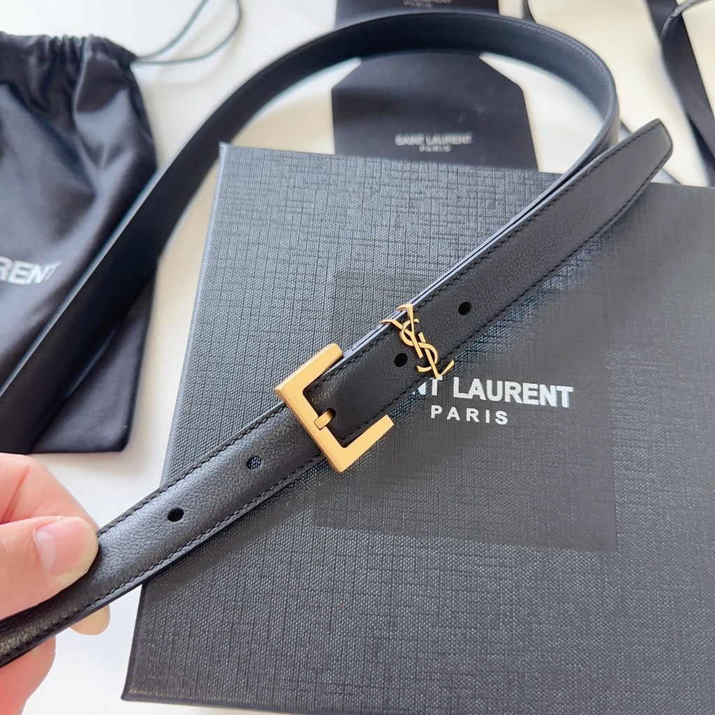 Logo Leather Waist Belt