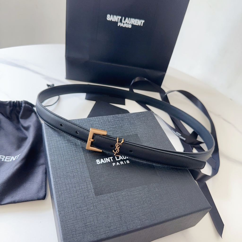 Logo Leather Waist Belt