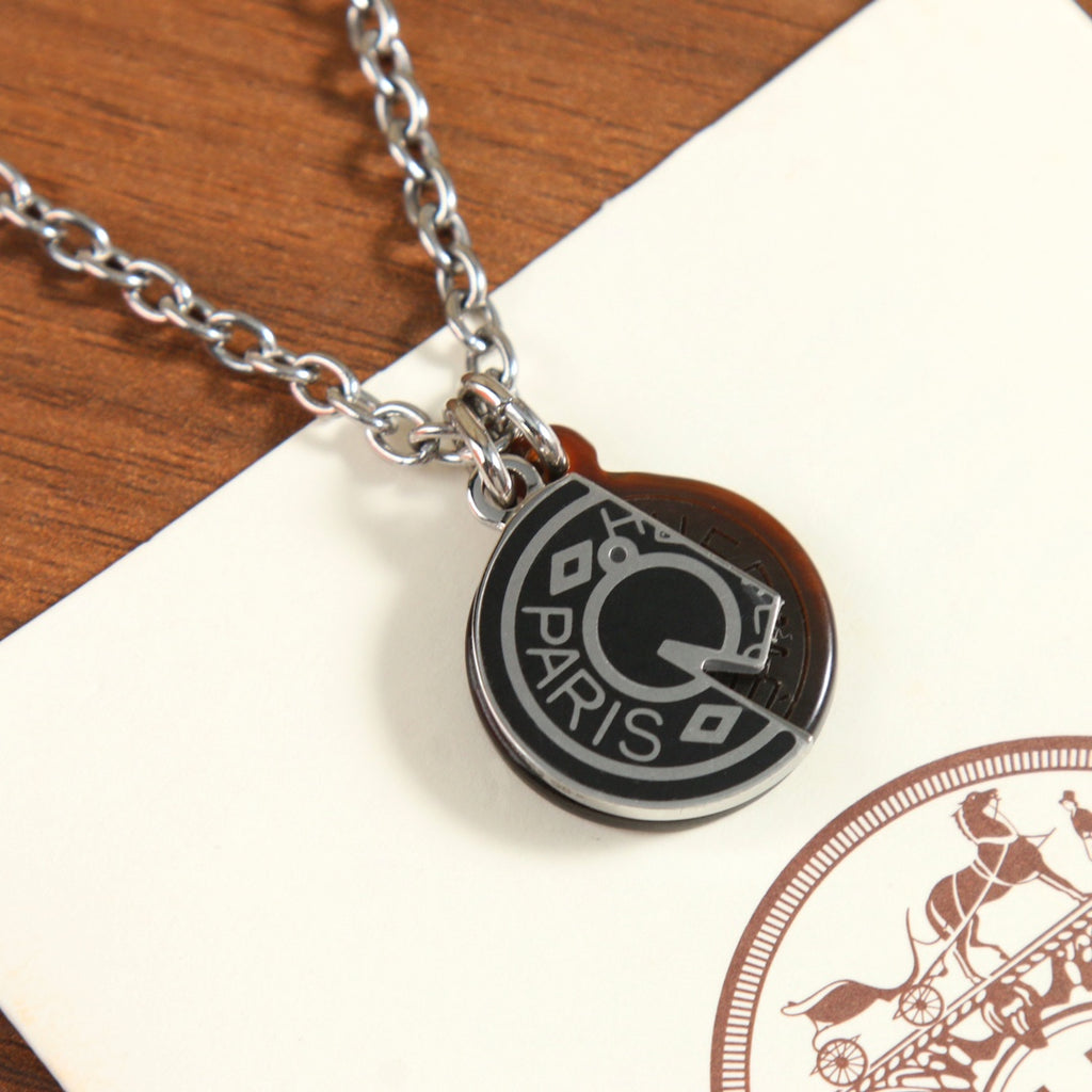 Carrousel Pendant Necklace with Bullhorn OT Clasp