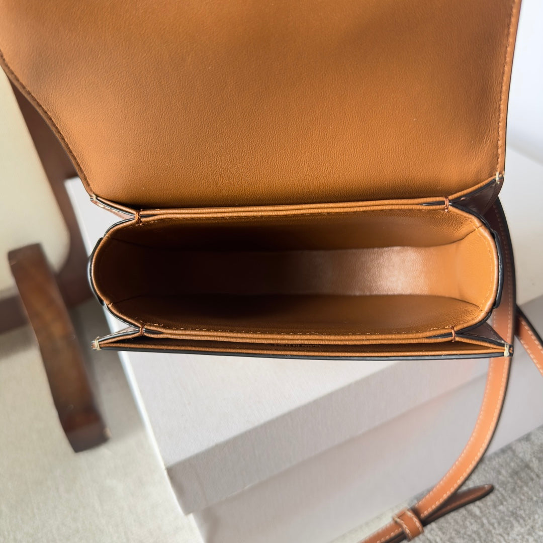 Mini Besace Arc de Triomphe Canvas & Leather Bag