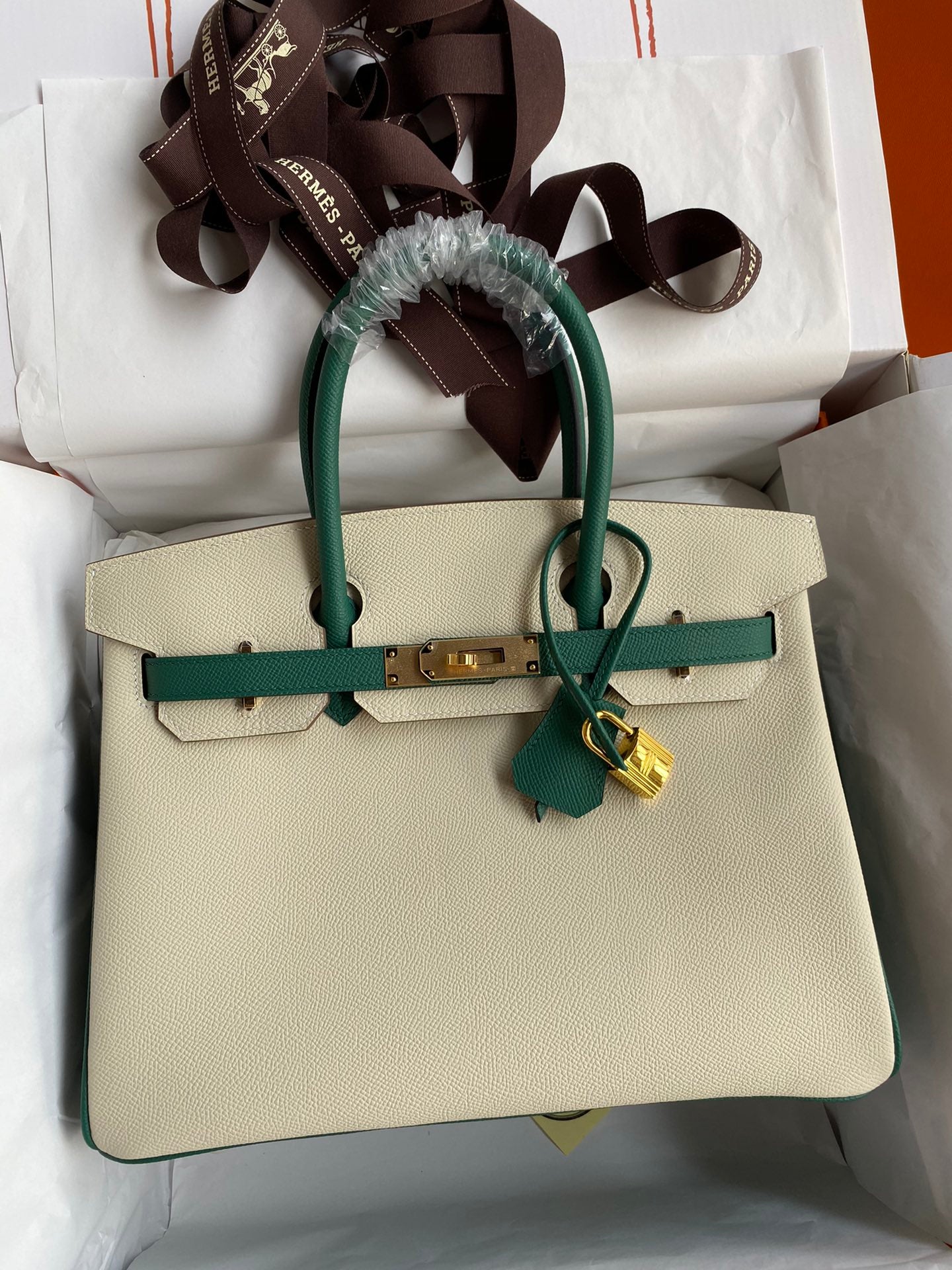 Birkin 30 Two-Tone Epsom Leather Bag