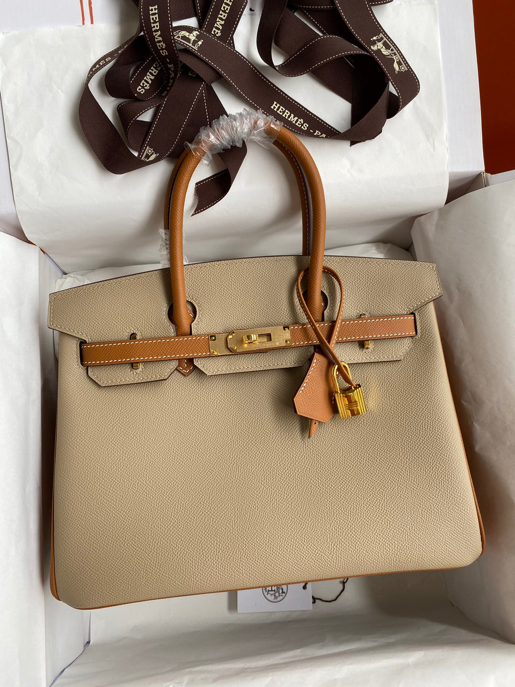 Birkin 30 Two-Tone Epsom Leather Bag