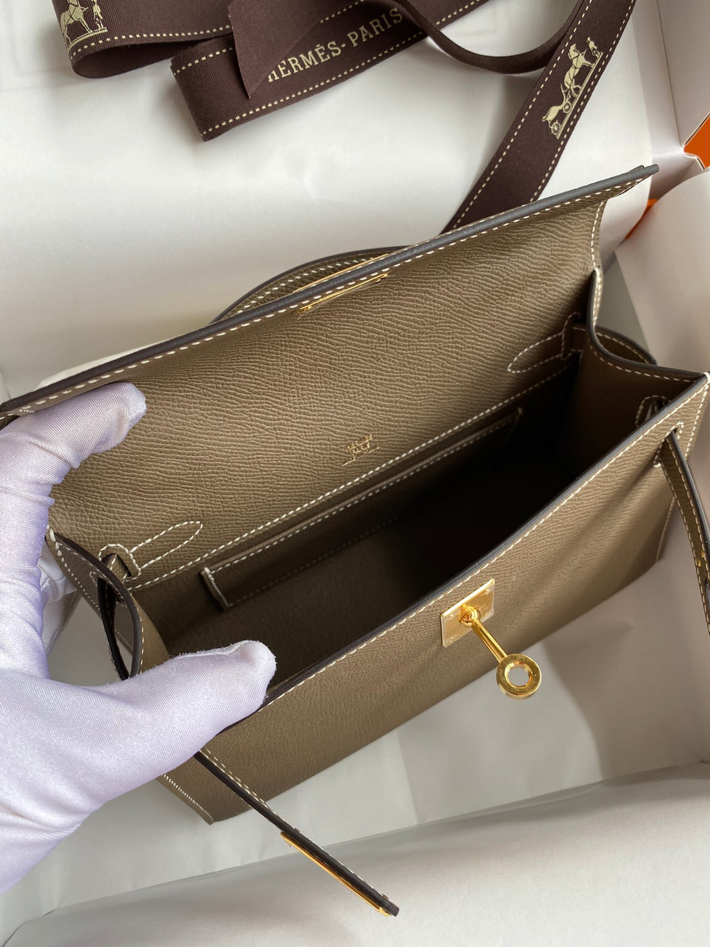 Mini Kelly 22cm Epsom Leather Handbag