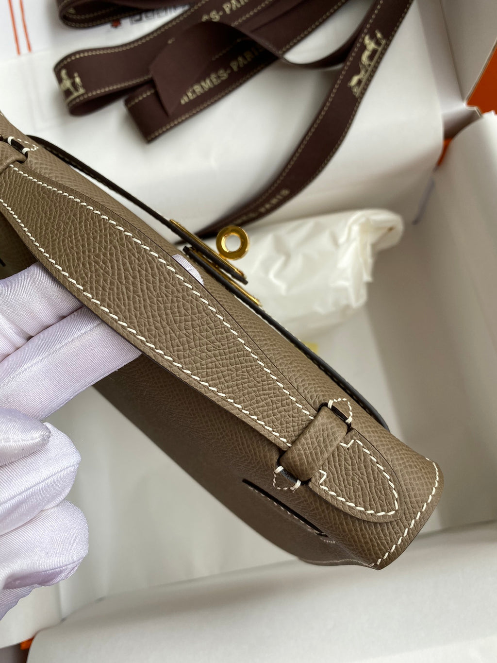 Mini Kelly 22cm Epsom Leather Handbag