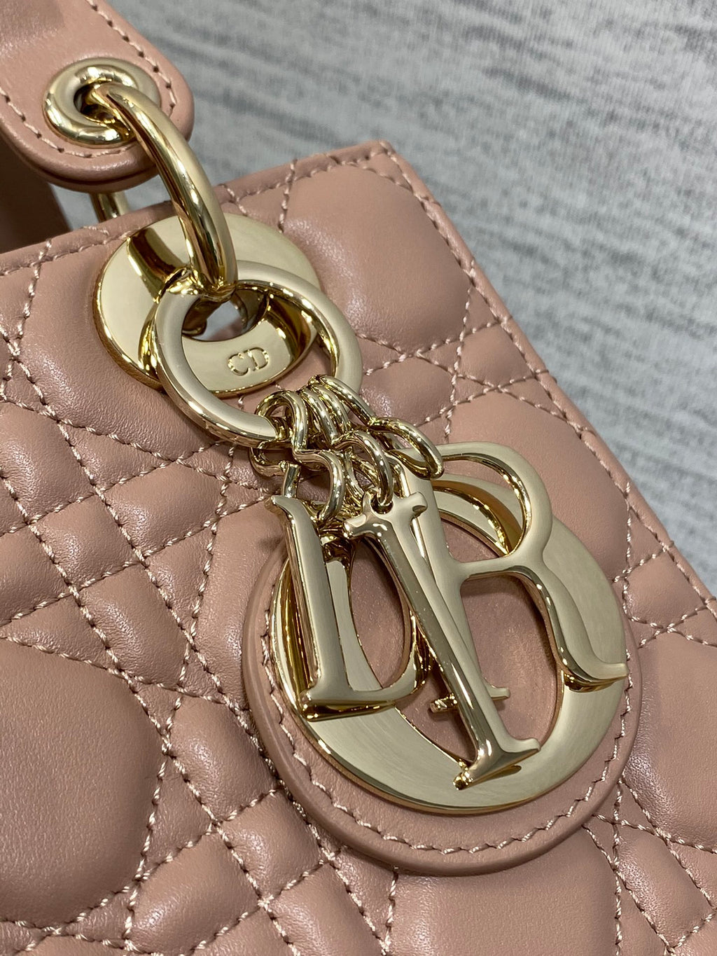 Lady Quilted Leather Top Handle Bag