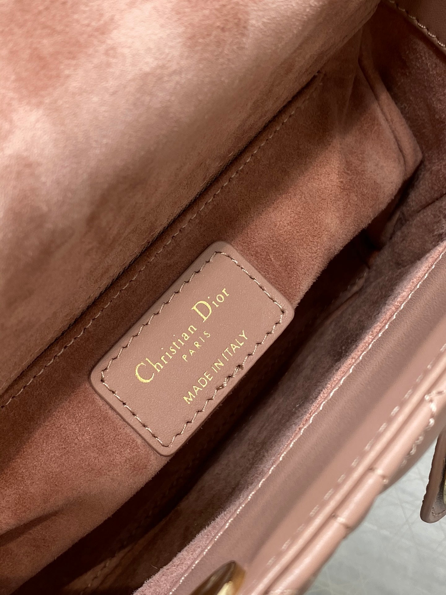 Lady Quilted Leather Top Handle Bag