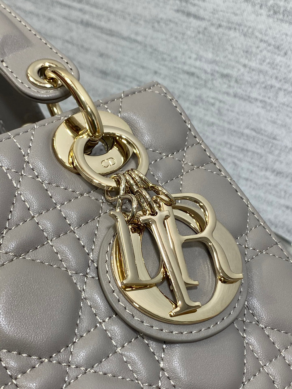 Lady Quilted Leather Top Handle Bag