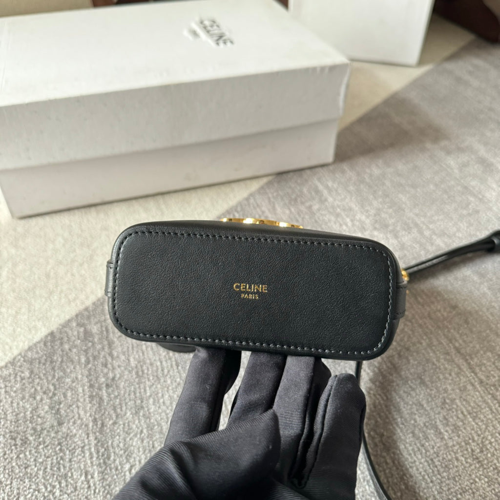 Mini Bucket Triomphe Leather Bag