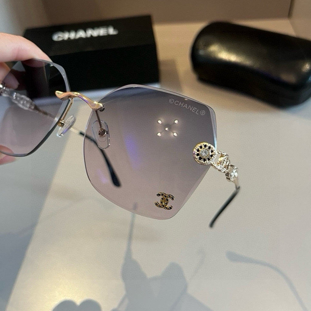 Luxury Rimless Sunglasses