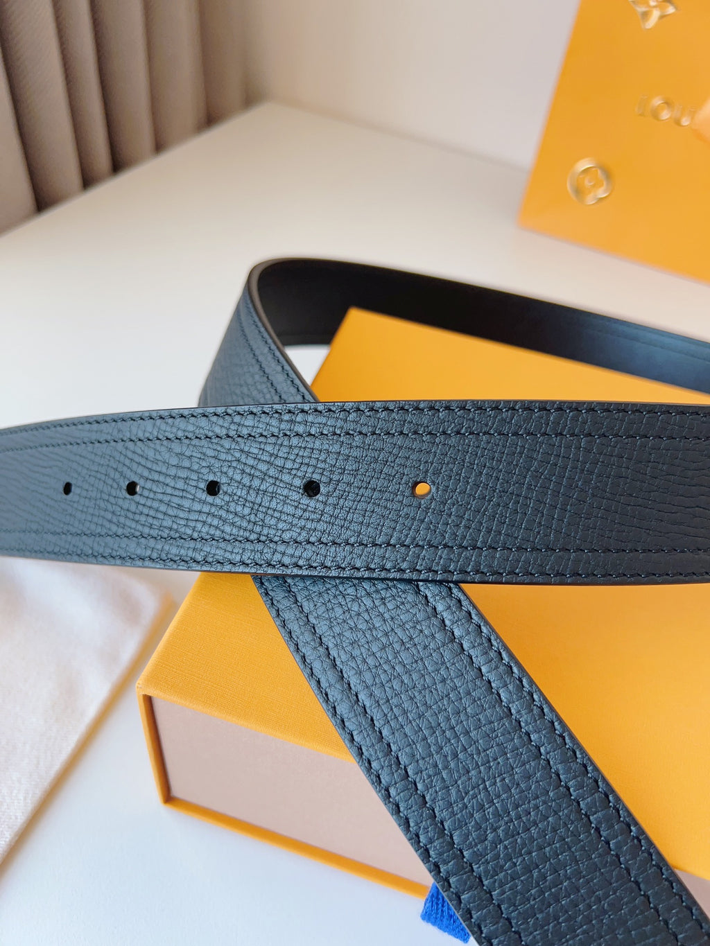 Pebbled Leather Belt