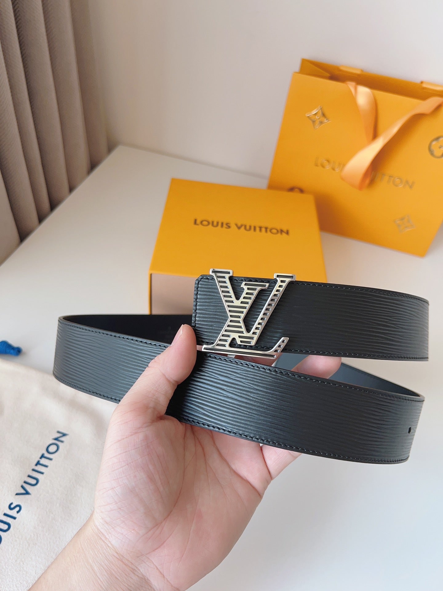 Epi Leather LV Initiales Belt