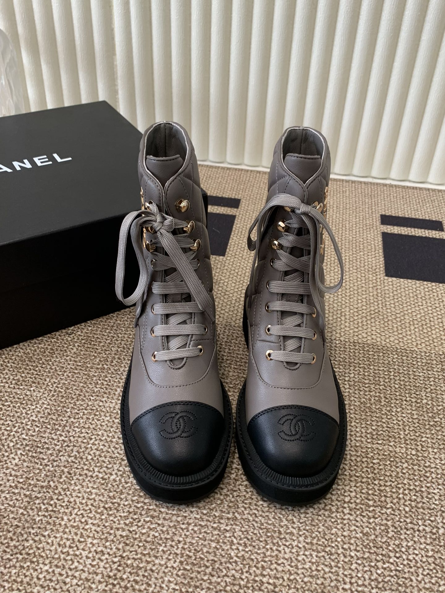 Two-Tone Combat Boots