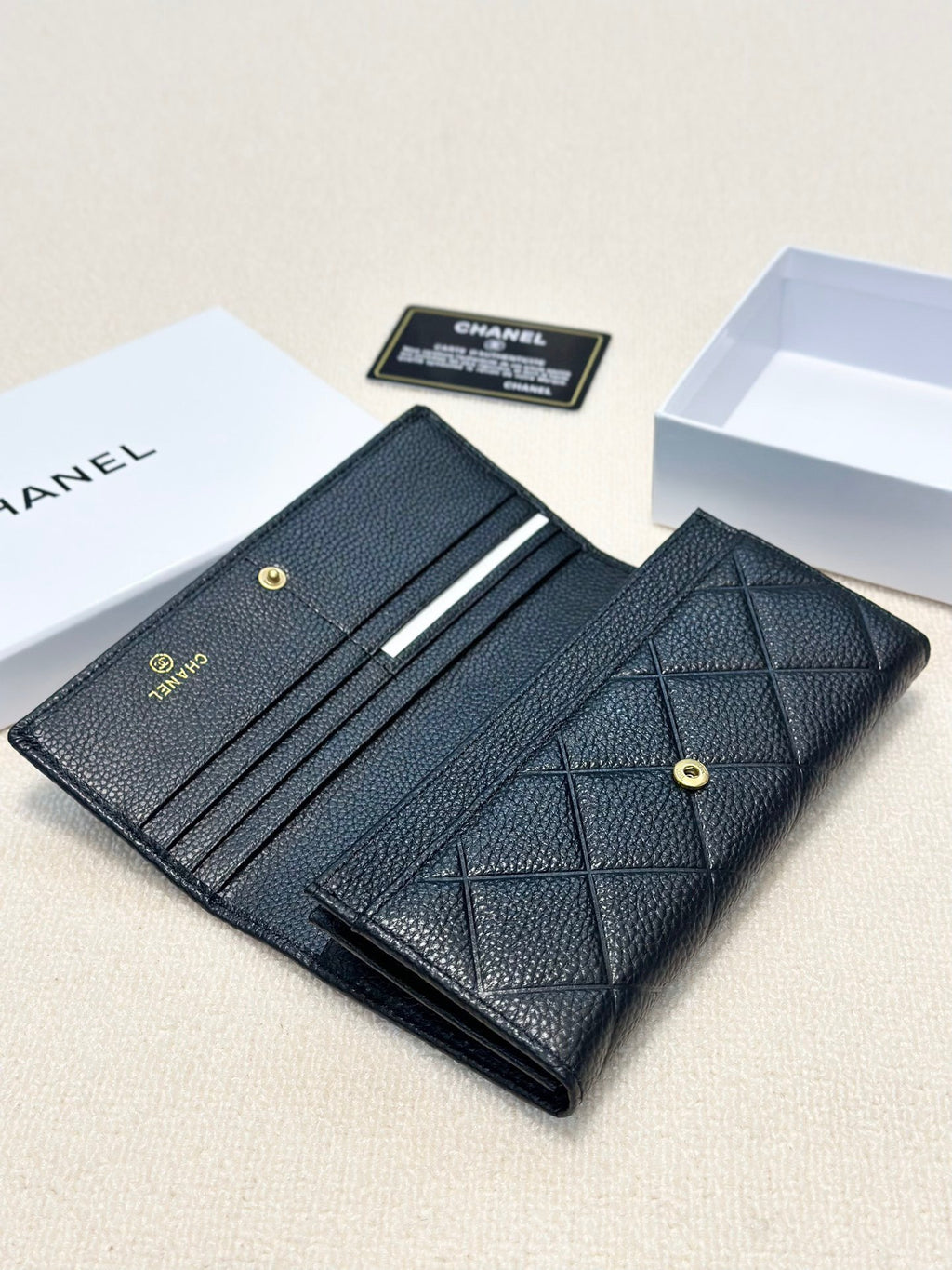 Classic Quilted Leather Wallet