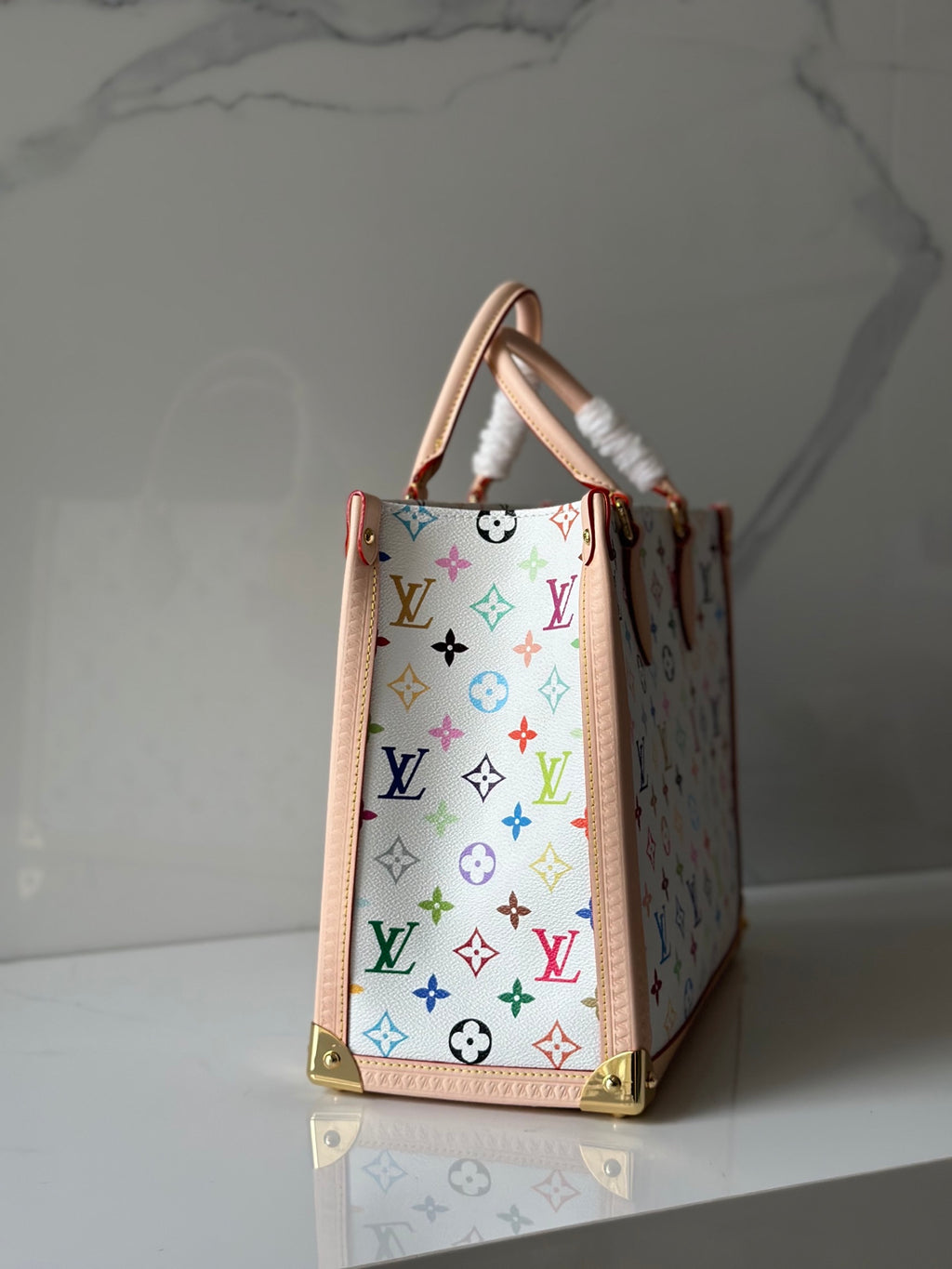OnTheGo MM Multicolor Monogram Canvas Tote Bag