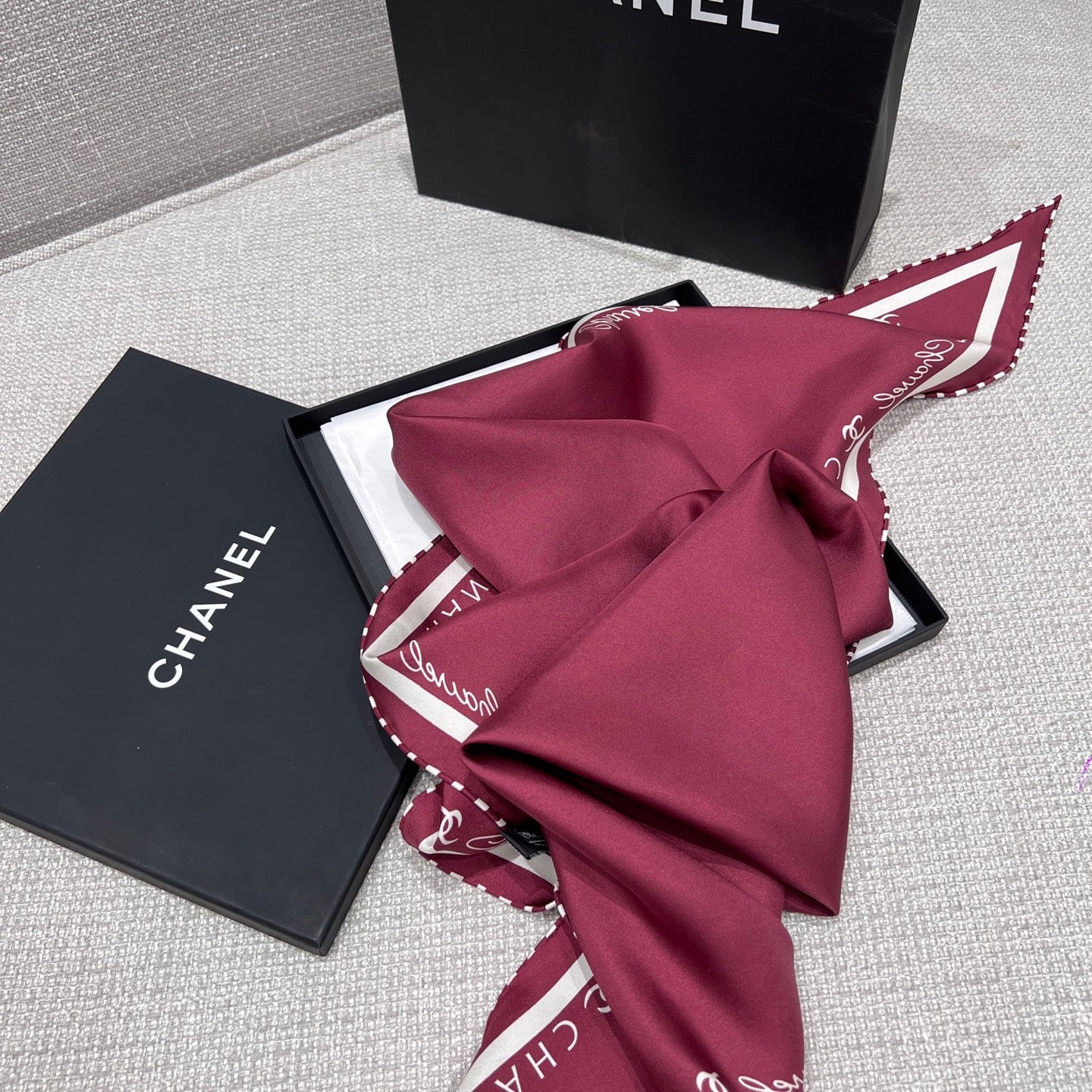 Silk Scarf – Geometric Coco Design