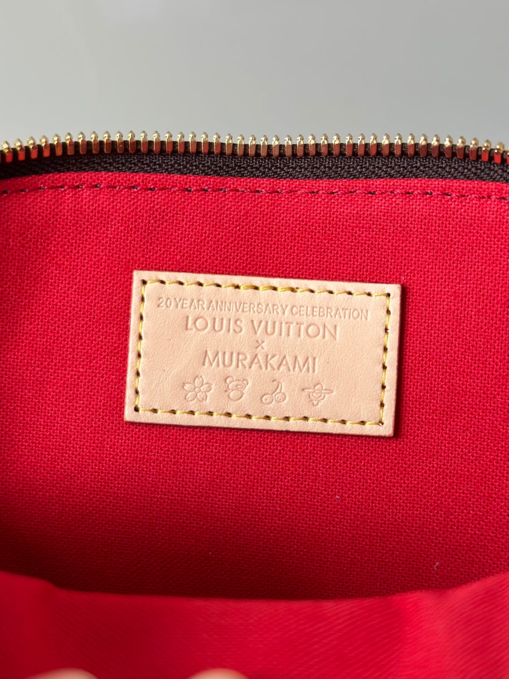 Nano Alma Monogram Canvas Bag with Cherry