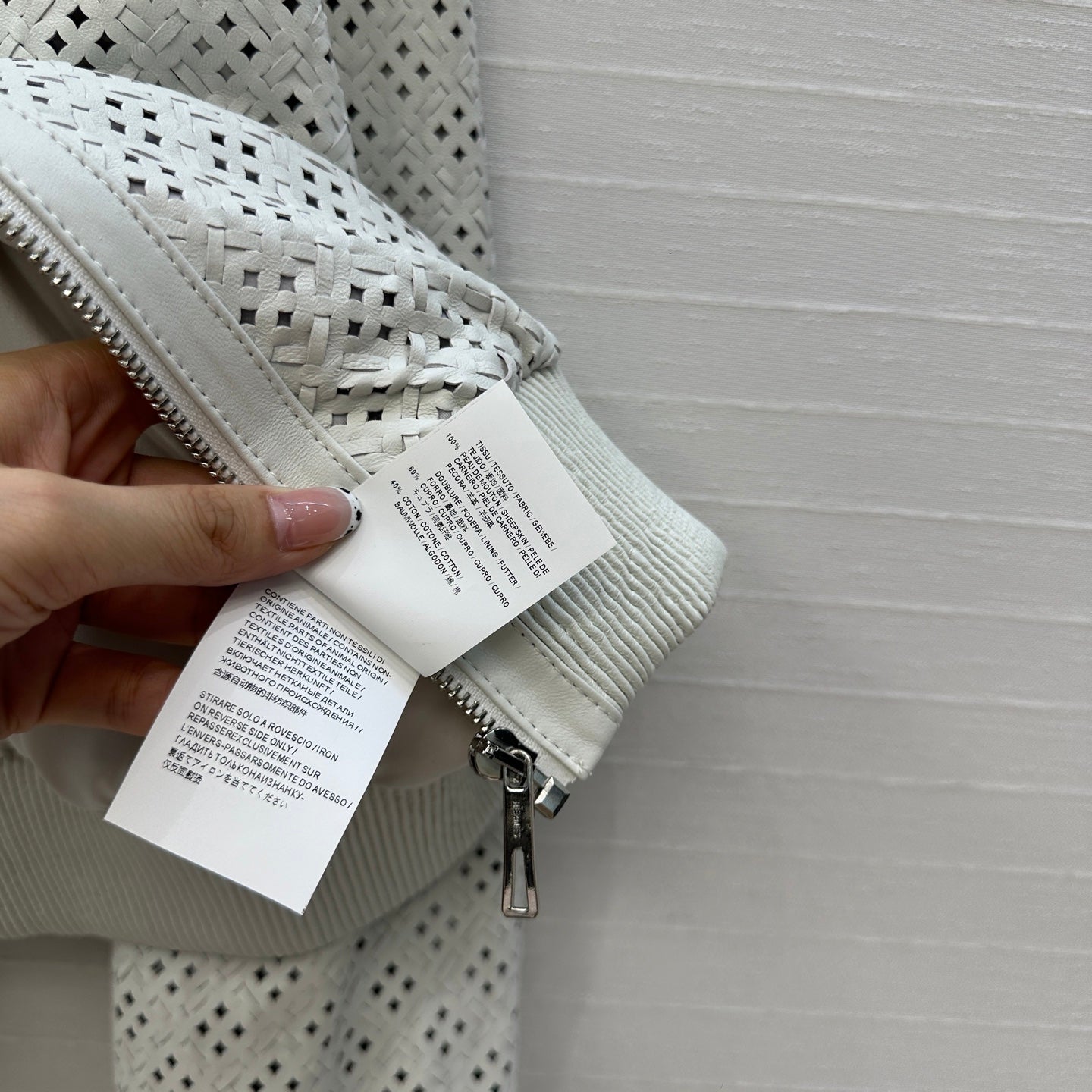 Perforated Sheepskin Bomber Jacket – Modern Sculpted Edition