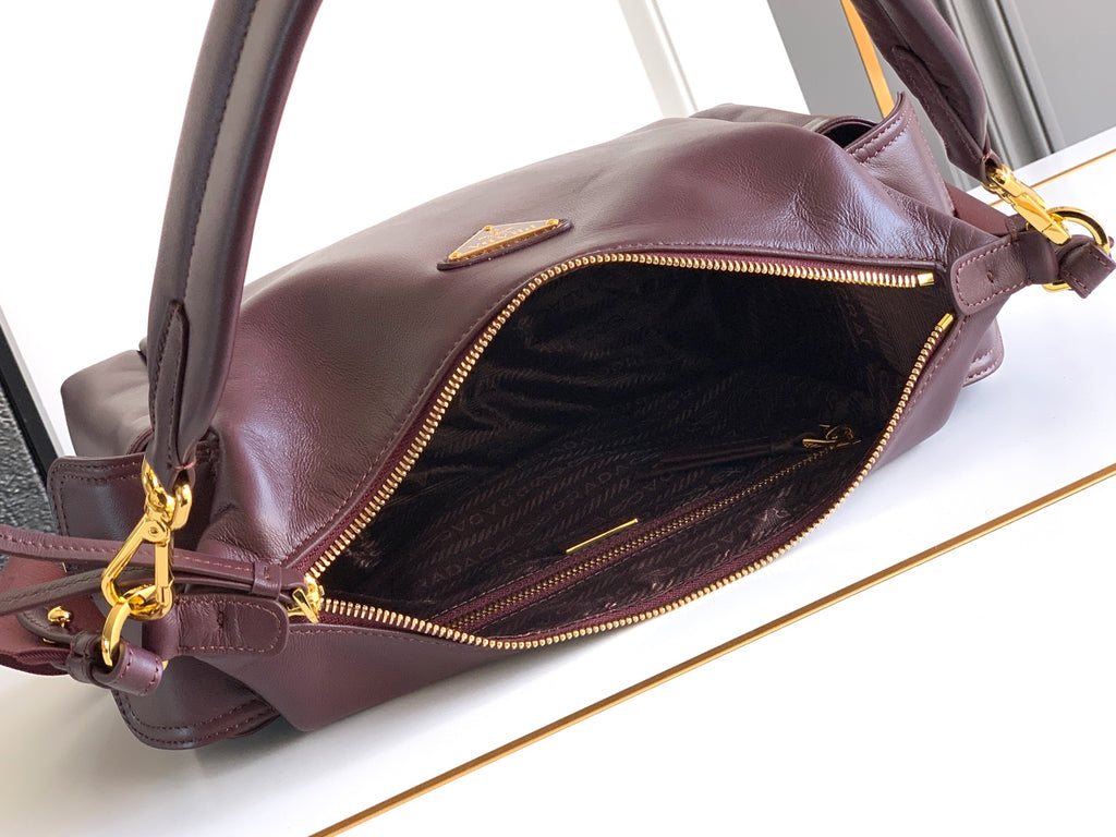 Explorer Lambskin Leather Top Handle Bag