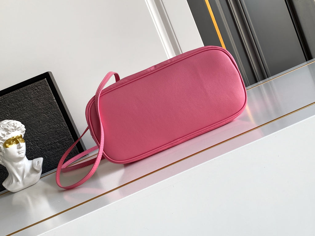 Soft Lambskin Leather Cloud Shoulder Bag