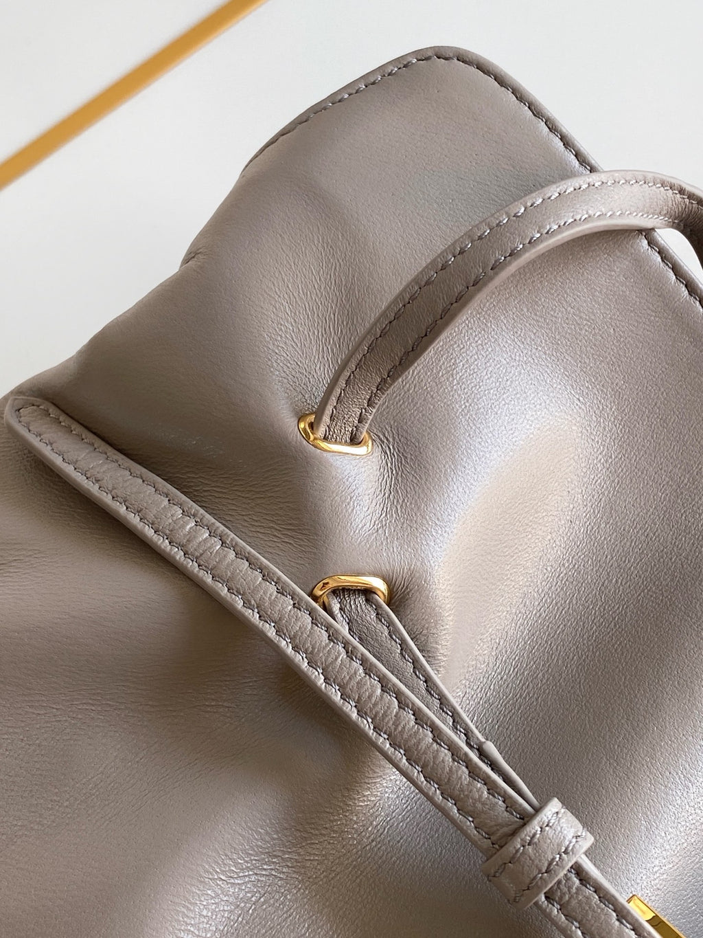 Soft Lambskin Leather Cloud Shoulder Bag