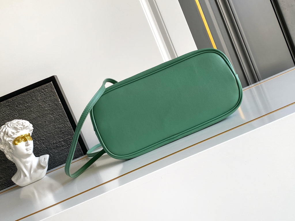 Soft Lambskin Leather Cloud Shoulder Bag