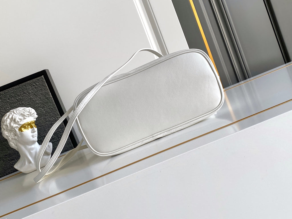 Soft Lambskin Leather Cloud Shoulder Bag