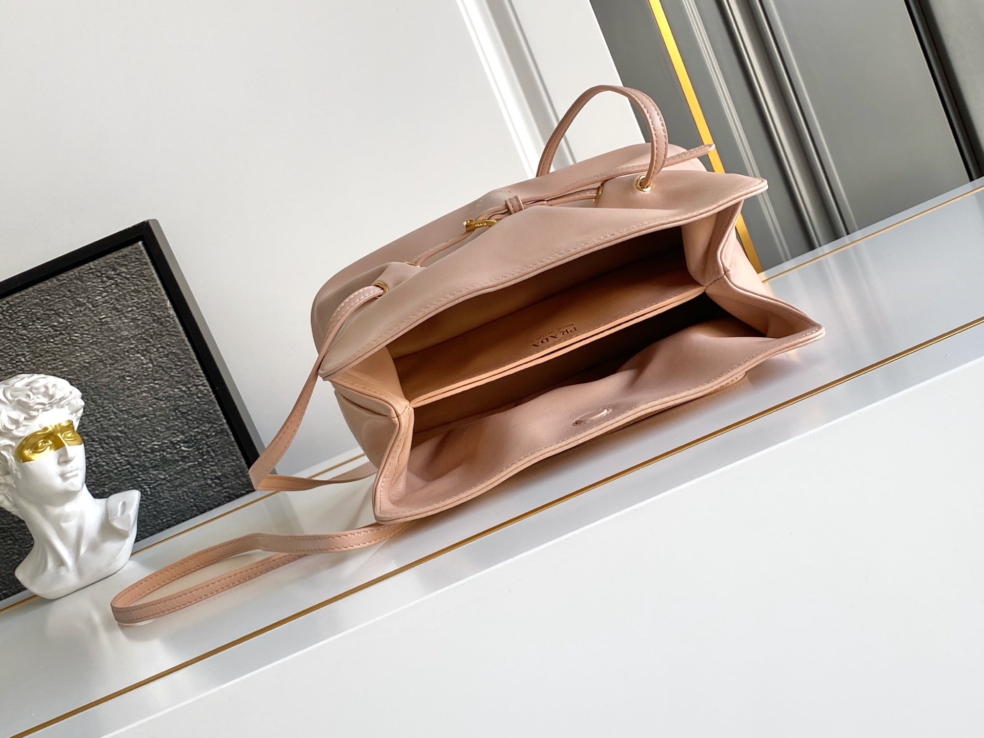 Soft Lambskin Leather Cloud Shoulder Bag