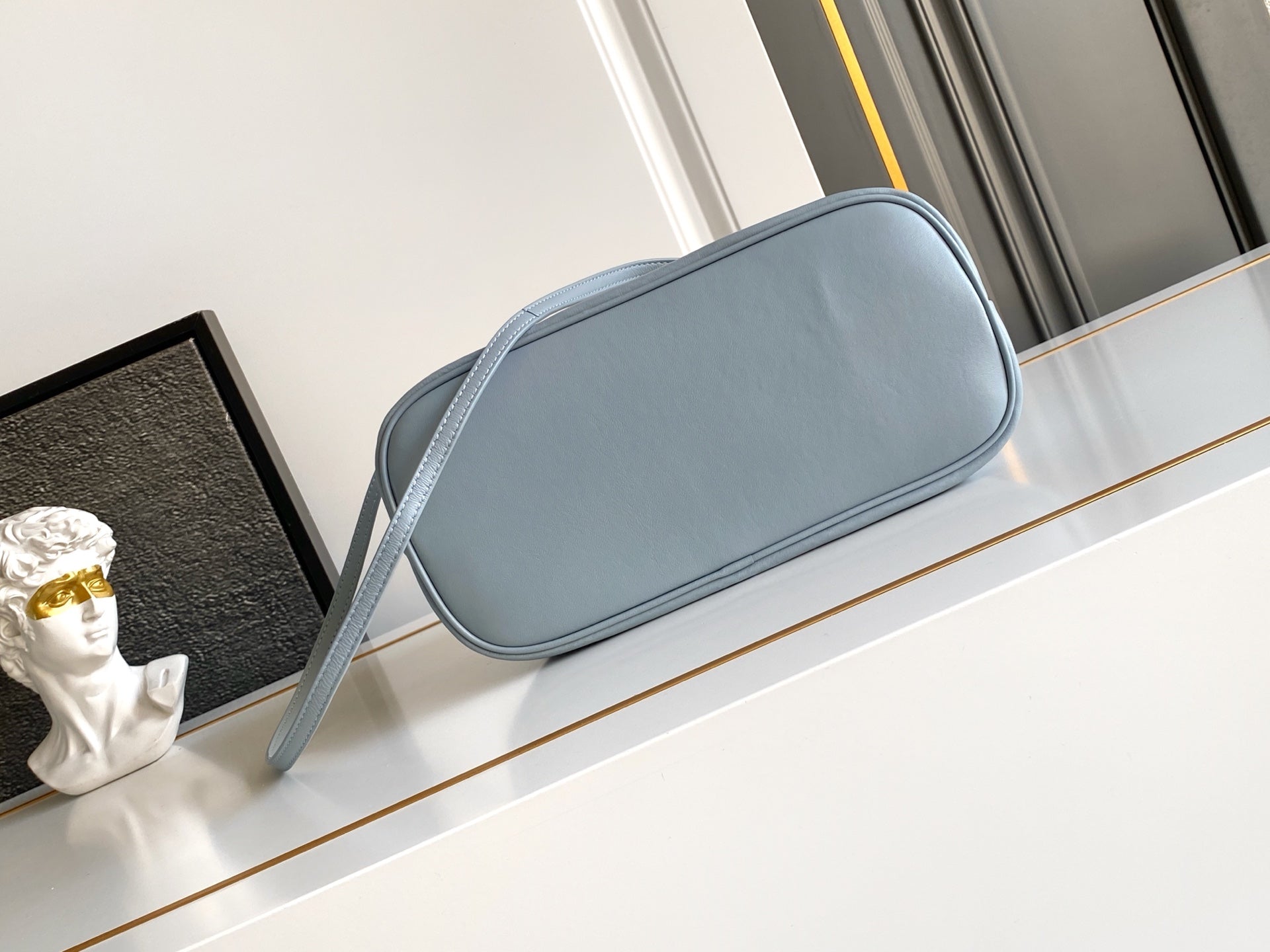 Soft Lambskin Leather Cloud Shoulder Bag