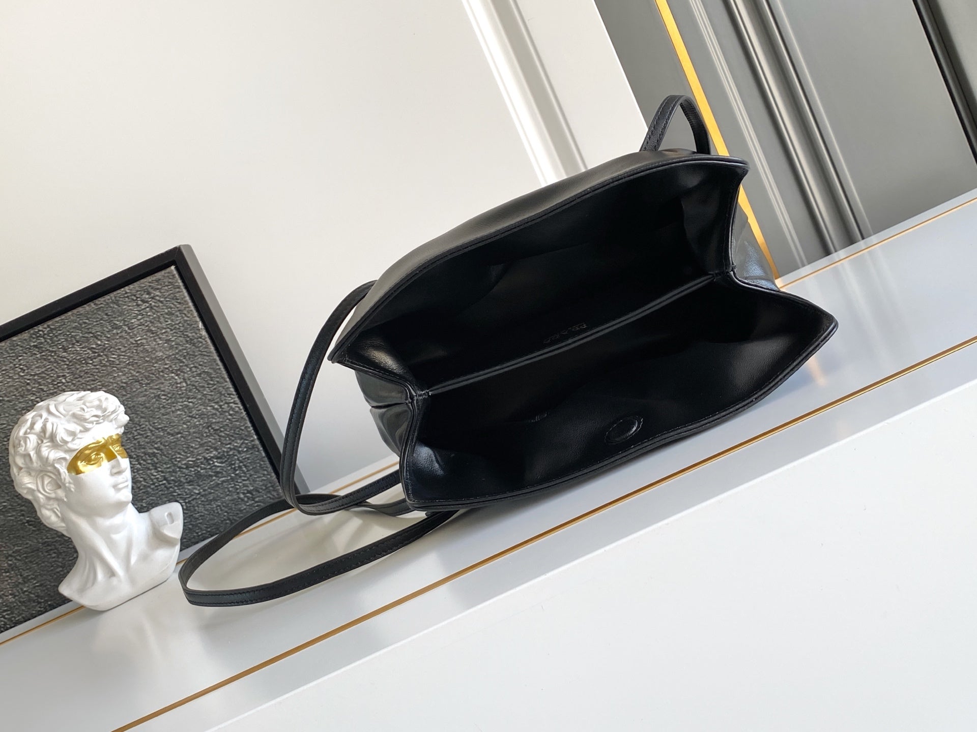 Soft Lambskin Leather Cloud Shoulder Bag