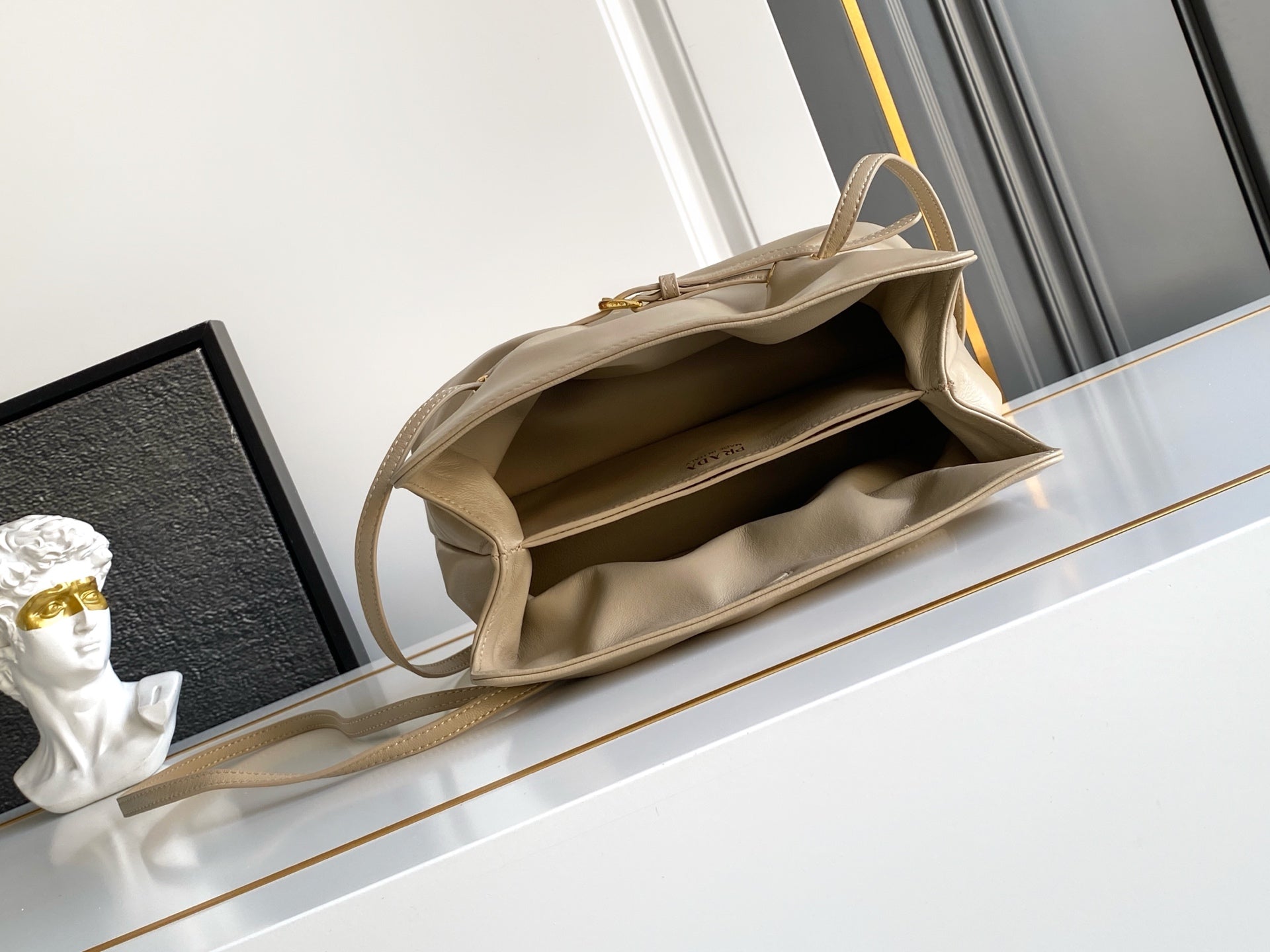 Soft Lambskin Leather Cloud Shoulder Bag