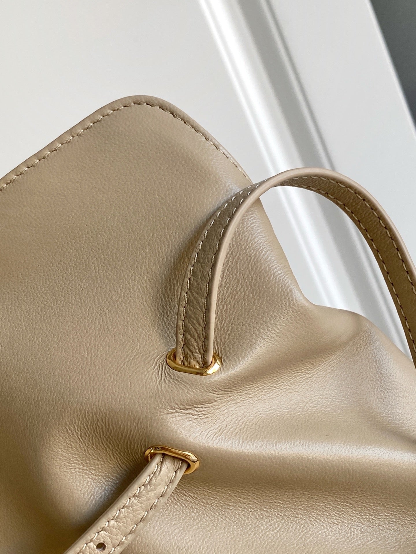 Soft Lambskin Leather Cloud Shoulder Bag