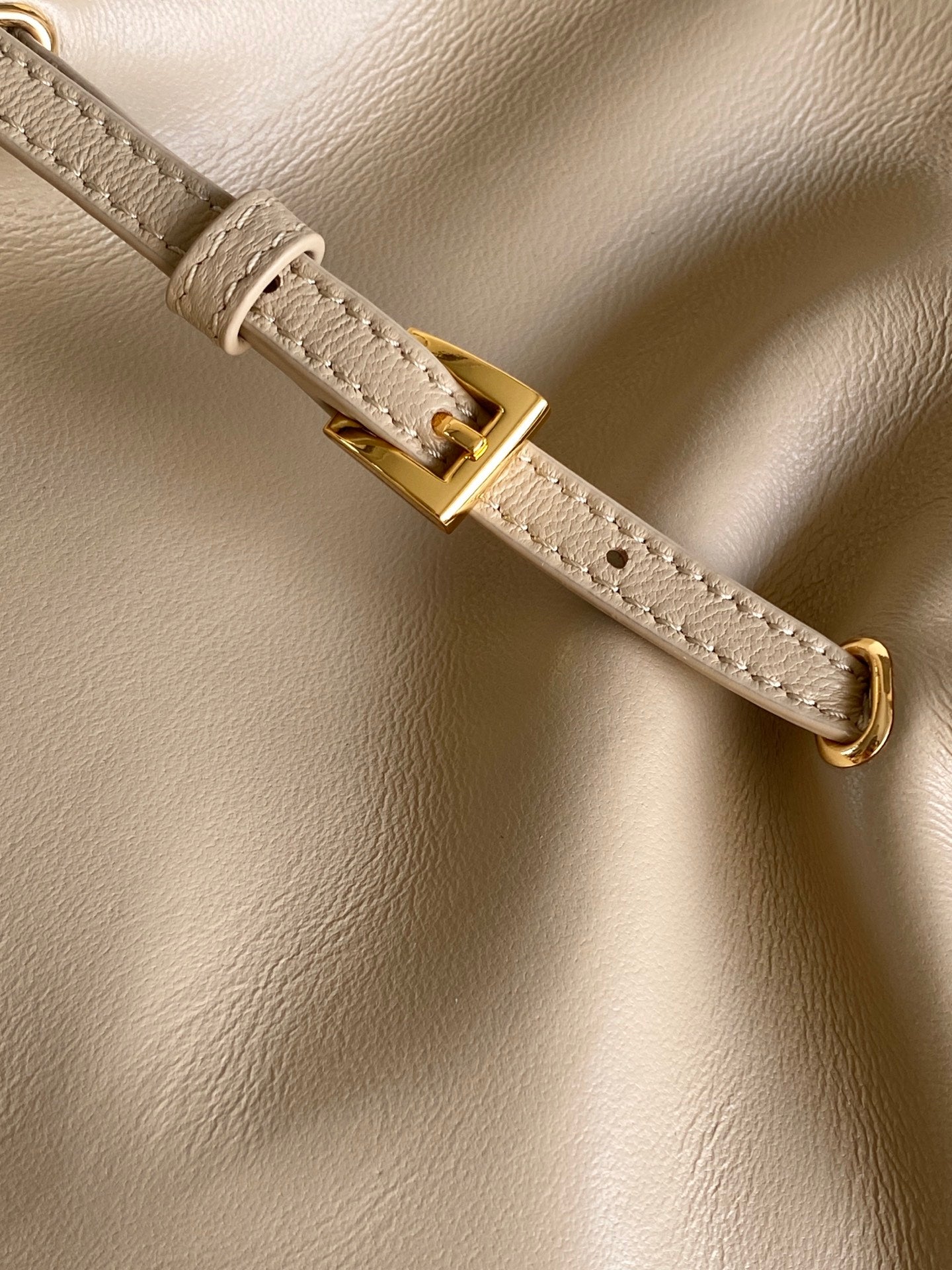 Soft Lambskin Leather Cloud Shoulder Bag